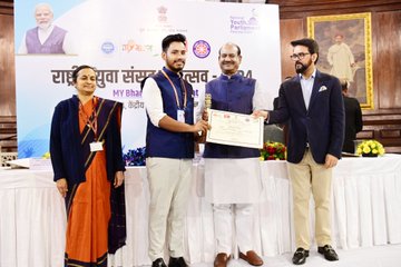 Yatin Bhaskar Duggal Wins First Prize in National Youth Parliament Festival 2024