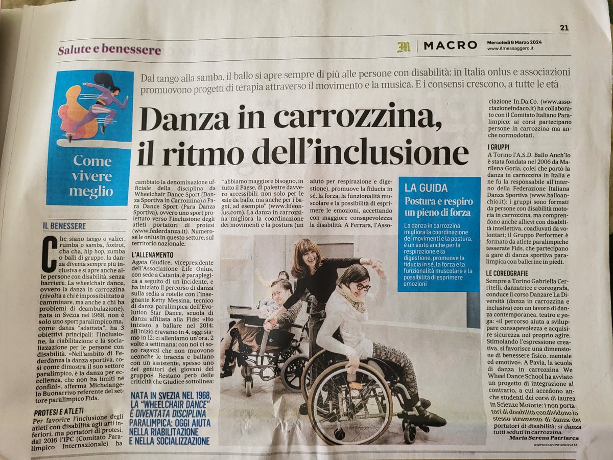 #notiziedelgiorno #goodnews #salute #danza #seguitemi #ilmessaggero #nolimits