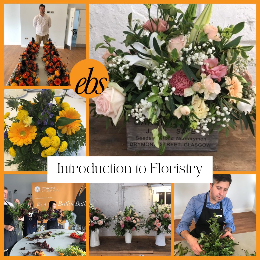 Did you know that our 2 week intensive Butler School includes specialised modules such as Introduction to Floristry 💐 The module covers: •Care and Conditioning of Flowers •Lesson / Tips on Arranging Flowers in a Vase •Simple Dinner Party Centrepiece #floristry #school