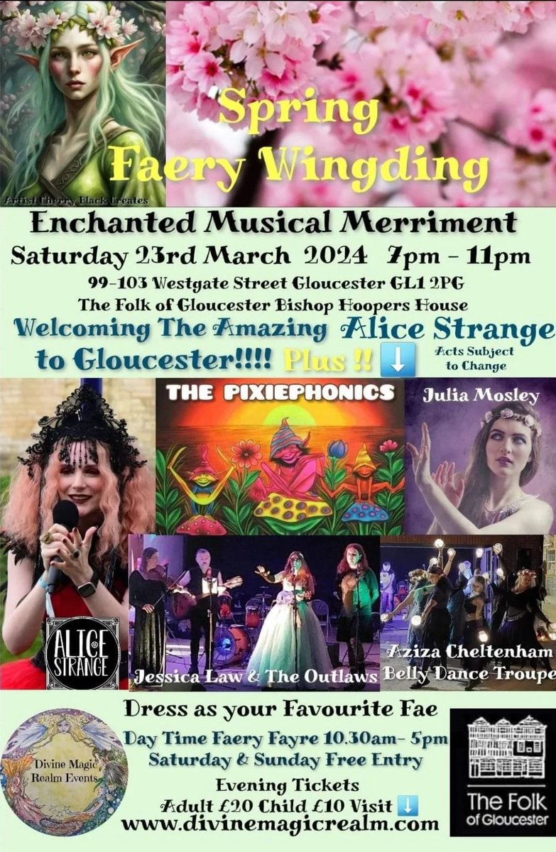 If you want more mushroom madness in your life, come along to the Spring Faery Fayre and evening event at @thefolkofglos on the 23rd of March! divinemagicrealm.com/divine-alchemy…