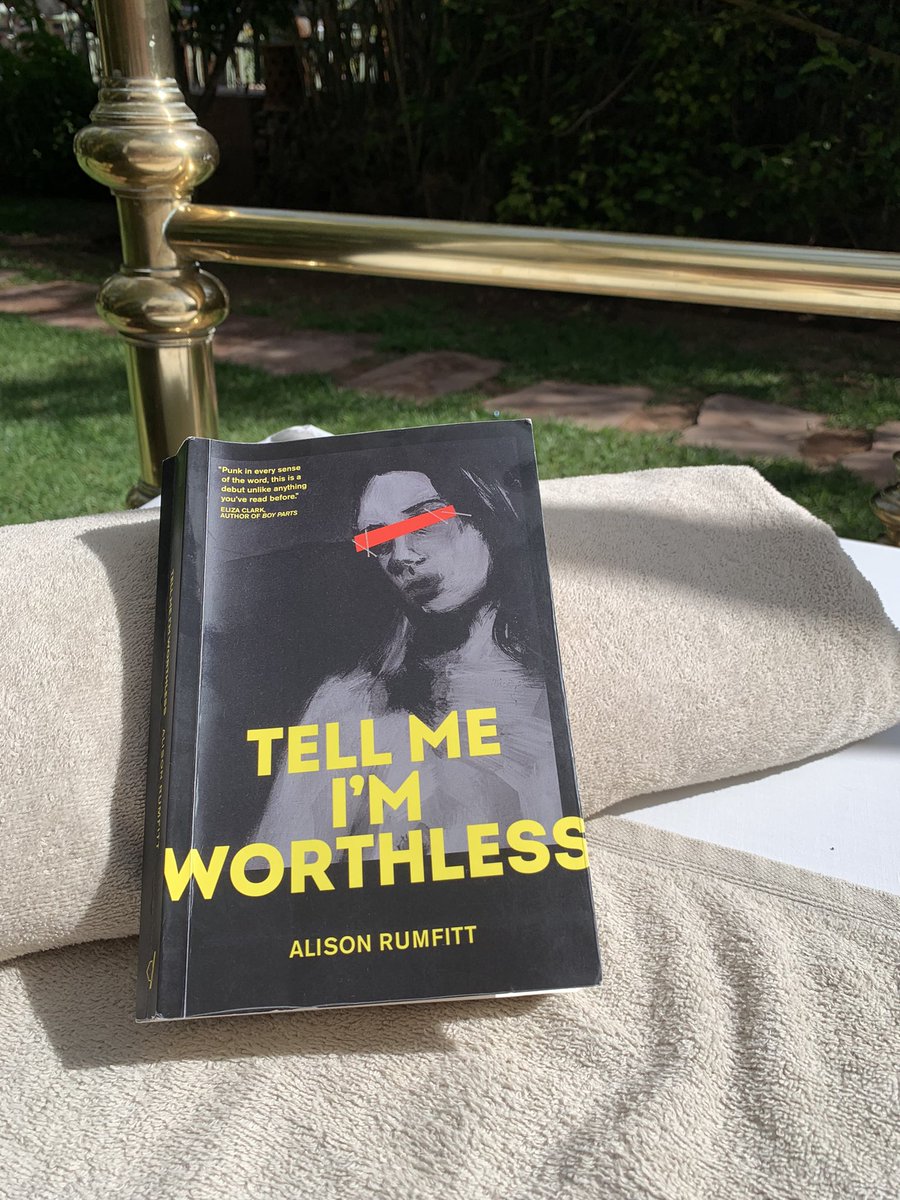 Holy shit. Just finished TELL ME I’M WORTHLESS by @hangsawoman and… my god this book is absolutely superb. Brutal, beautiful, brilliant. @CipherPress