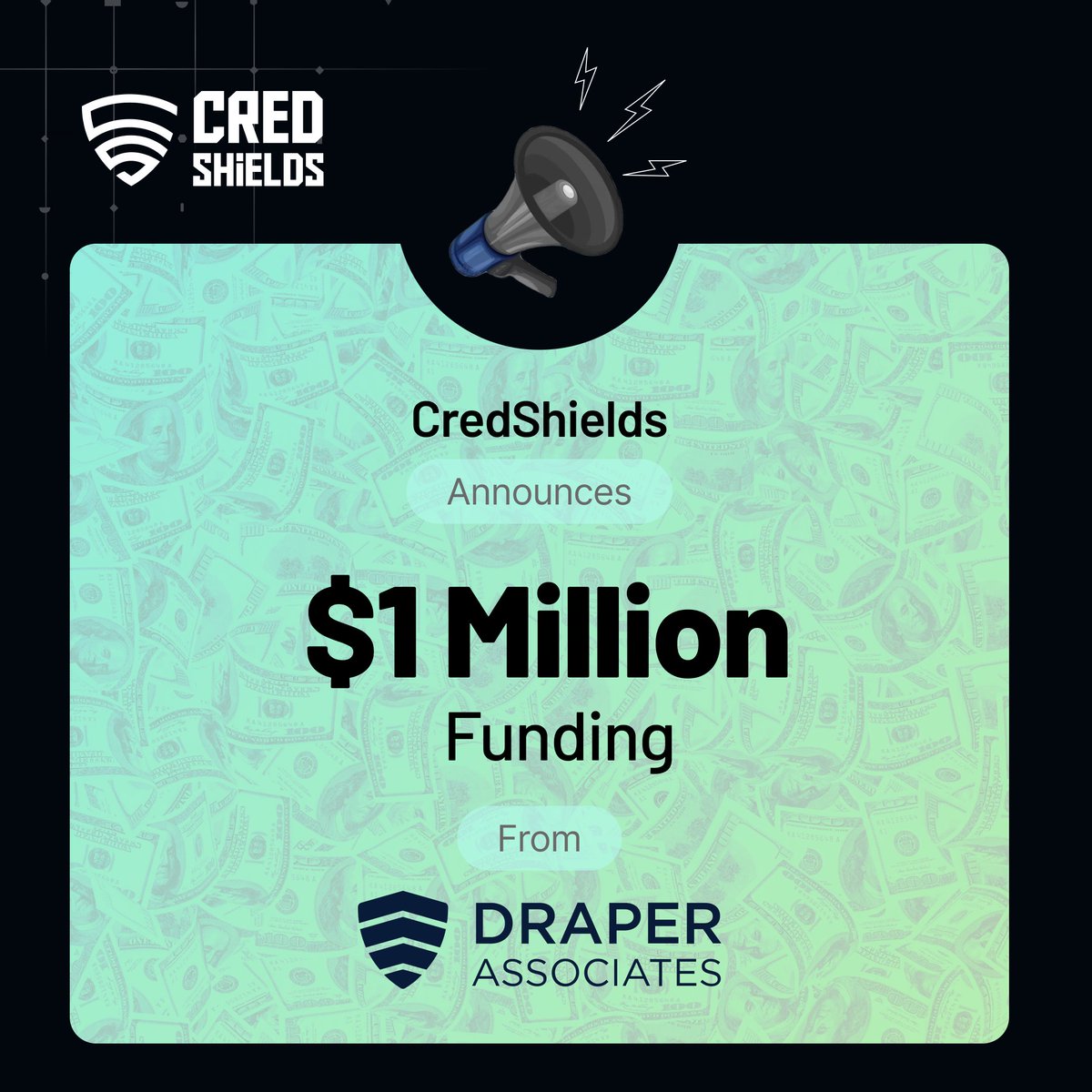 We are elated to announce that Credshields has secured $1 million in investment from @drapervc ! This milestone demonstrates our unrelenting commitment to revolutionising Web3 cybersecurity. A heartfelt thank you to everyone who has encouraged us along the journey!