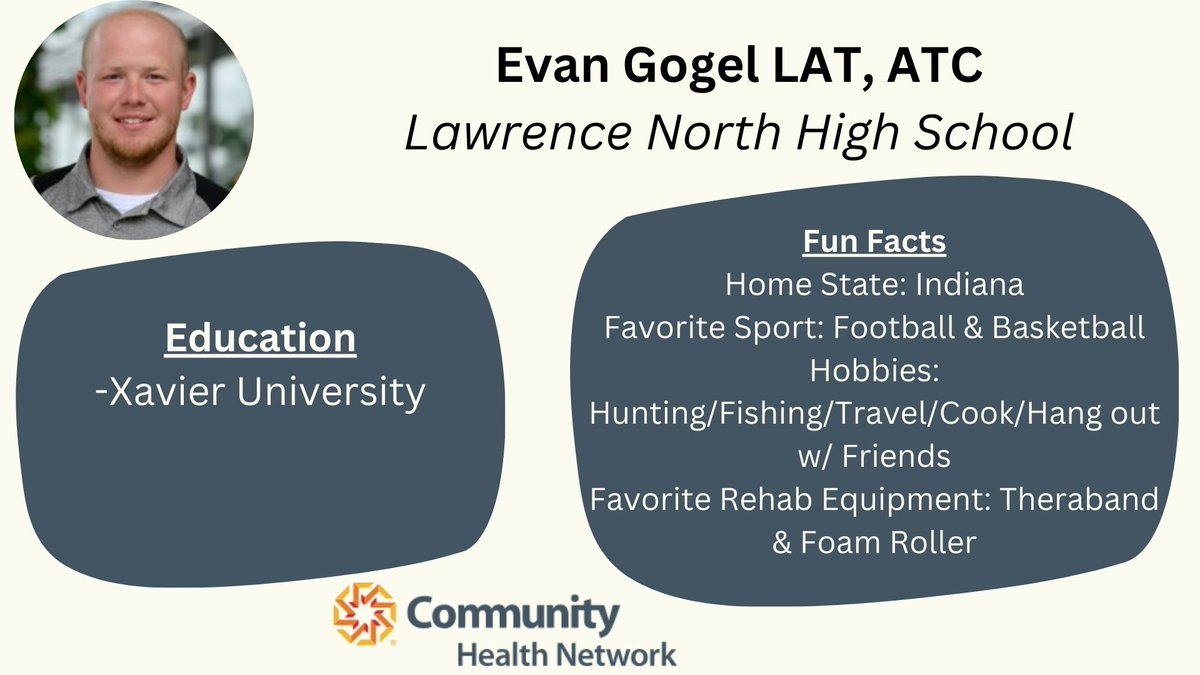 Thank you to Evan Gogel for providing exceptional care for Lawrence North High School student-athletes! #NATM2024 #CHNW @lnwildcats @ln_sportsmed @CHNw