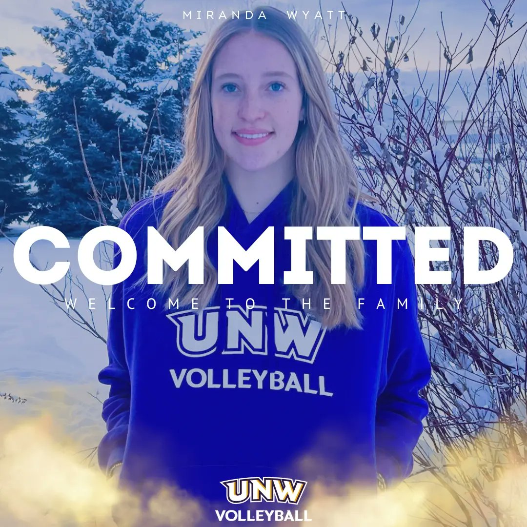 RECRUIT NEWS! Miranda Wyatt (Churchill, MT / Manhattan Christian) has made her decision to join the @unweagles volleyball program! Welcome to the UNW volleyball family Miranda!