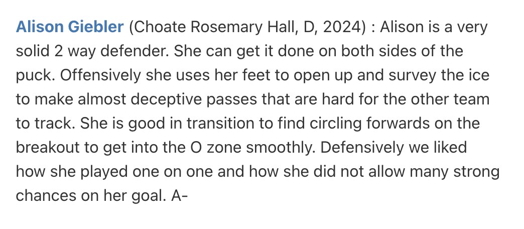 GieblerAlison's tweet photo. Thanks for the review @neutralzoneW 
#girlshockey #womenshockey https://t.co/75IIh2vRFC