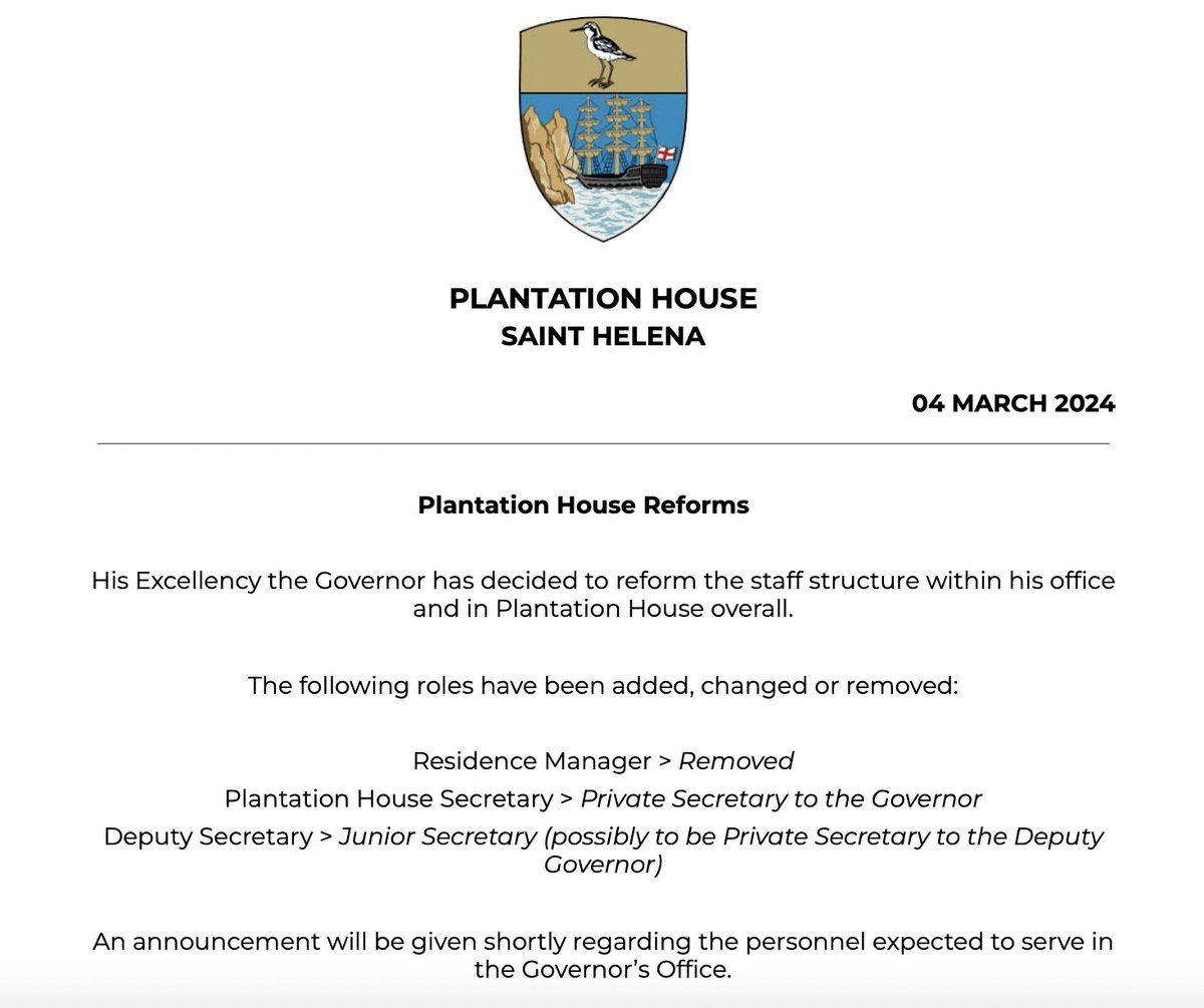 Plantation House tweet media