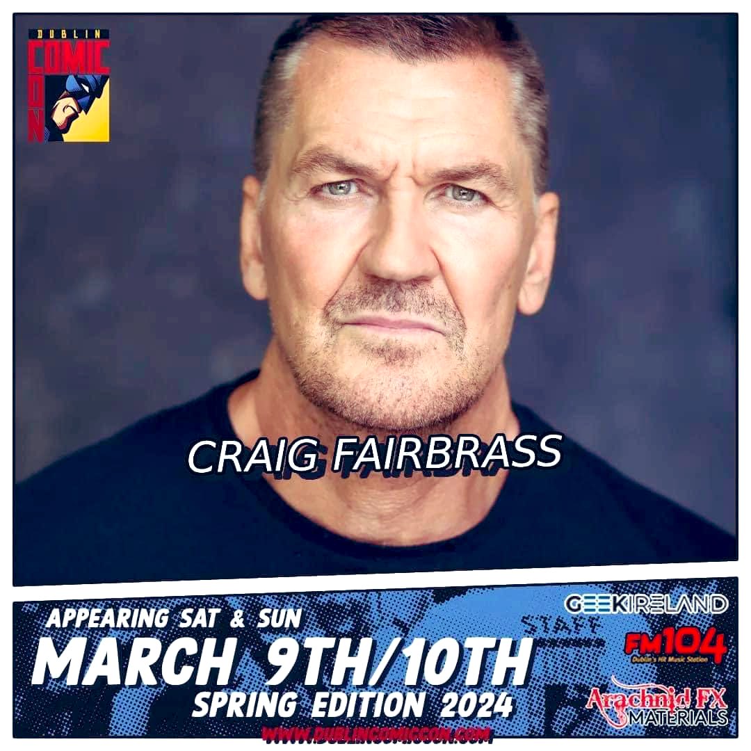 If you’re  in the Dublin 🇮🇪area next  weekend be lovely to see ya 😉🤩👊💥🎥 <a href="/DublinComicCon/">Dublin Comic Con</a>
