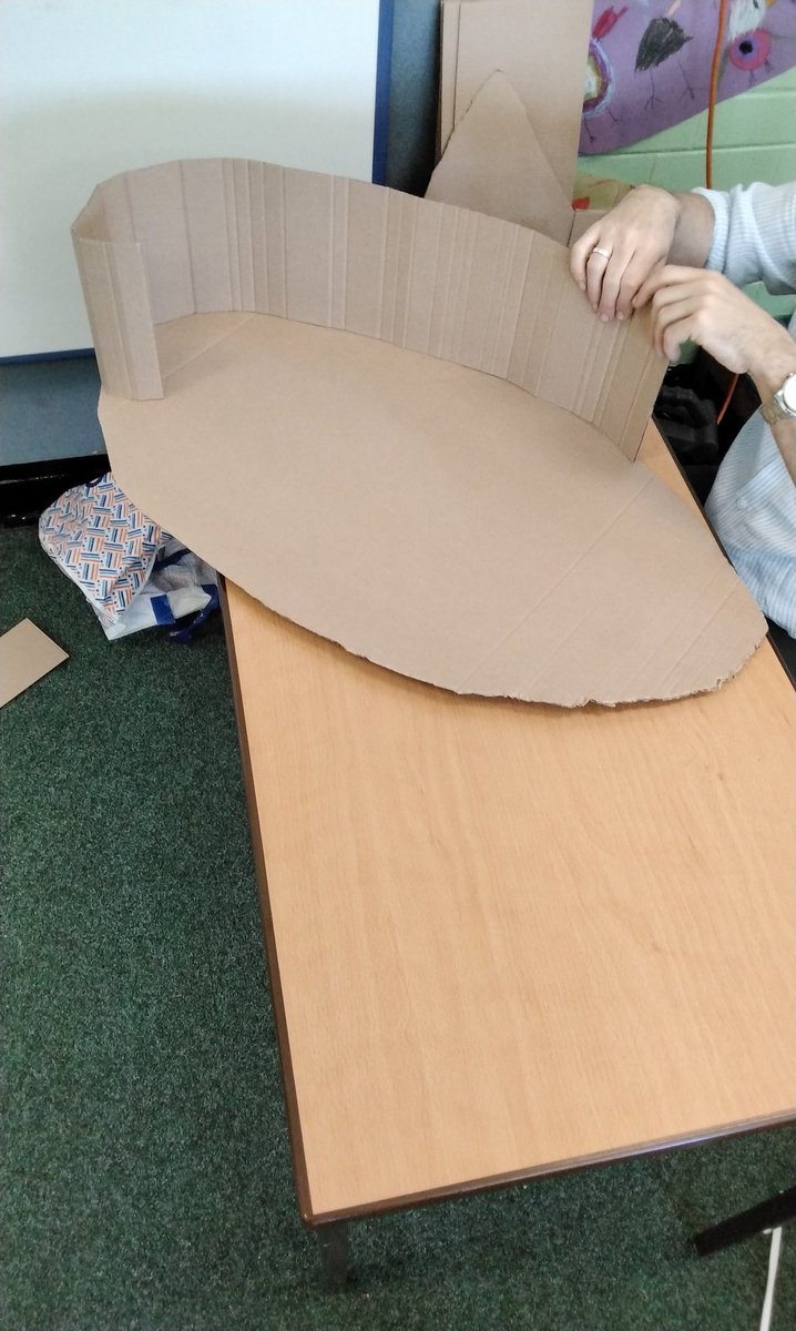 2Y are enjoying their Artist in Residence session with #theoneandonly Mr Keating! The children are making different explorer vessels using recycled materials. #WPS #LeighTrust #Art #ArtistinResidence <a href="/MarcusKeating/">Marcus Keating</a>