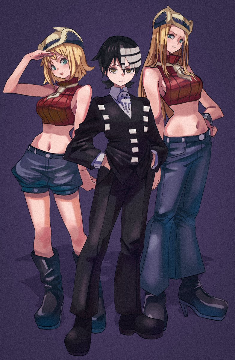 Death The Kid ＆ Thompson Sisters !

#souleater #ソウルイーター #イラスト