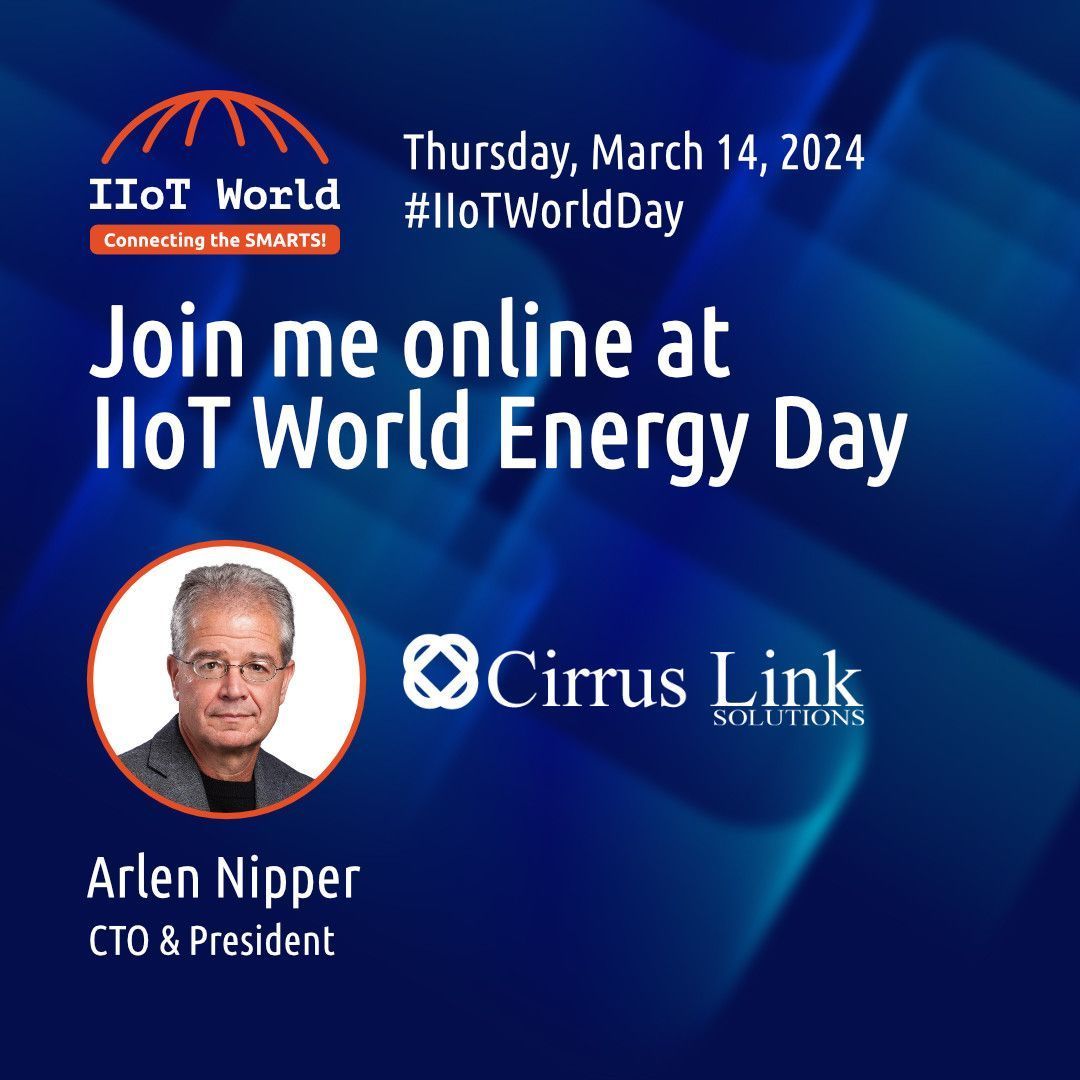 Join Arlen Nipper at IIoT World Energy Day for a panel discussion  on "Mirroring Success: Digital Twins and their Strategic Role in Business." Register now for this event on March 14th: buff.ly/3UUNQM2