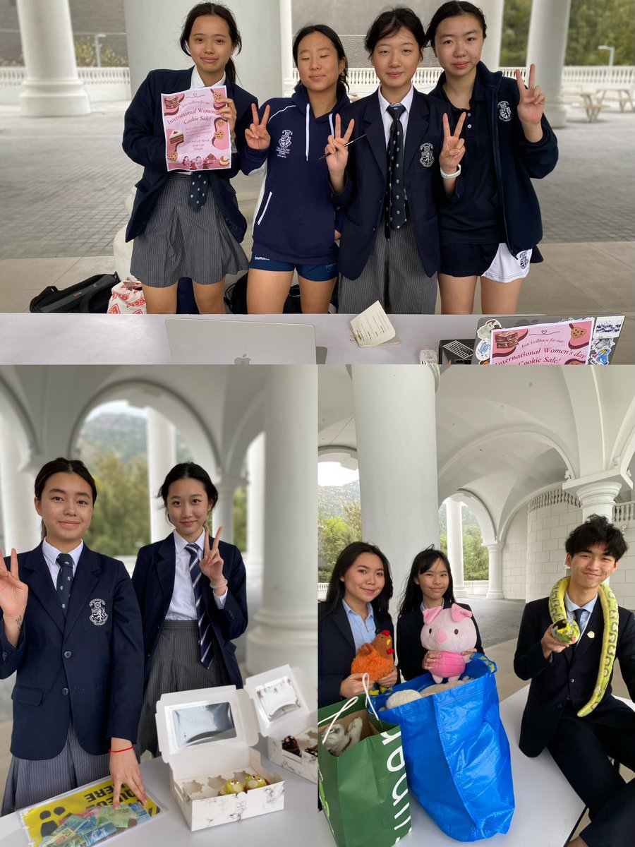 HarrowHKCharity's tweet photo. A busy day in the Temple today! BOH bake sale &amp; concert; pre-order cookies for supporting the International Women’s Day; re-home a bear project to support Mother’s Choice. Long Ducker Info&amp; Promotion stall is selling ducky pins 🐤🦆🐤🦆🐤🦆 https://t.co/mLq4GYKgTz