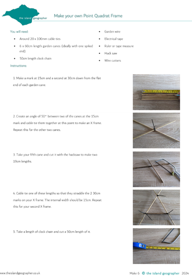theislandgeogr's tweet image. 🌍🔍#FridayFieldwork

Every Friday I showcase a resource which might make planning and delivering geography fieldwork a little easier. This week...

Make your own Point Quadrat Frame
tinyurl.com/mr2jhy7e