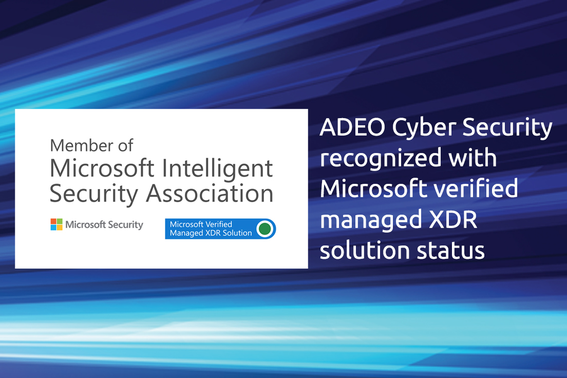 Amazing news! By achieving Microsoft Verified: Managed Extended Detection and Response (MXDR) status, @adeosecurity is able to provide our clients with superior security protection. #MXDR #MISA #CyberSecurityAwareness #CyberSecurity #MicrosoftSecurity #Microsoft Read more:…