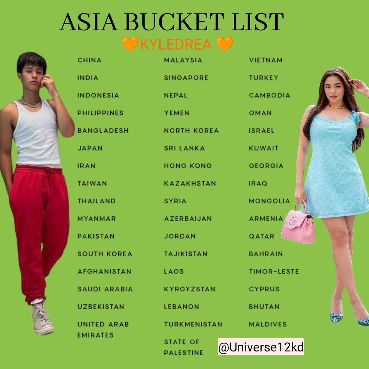 Asia country tag booster.

KYLEDREA MOJOwa VLOG