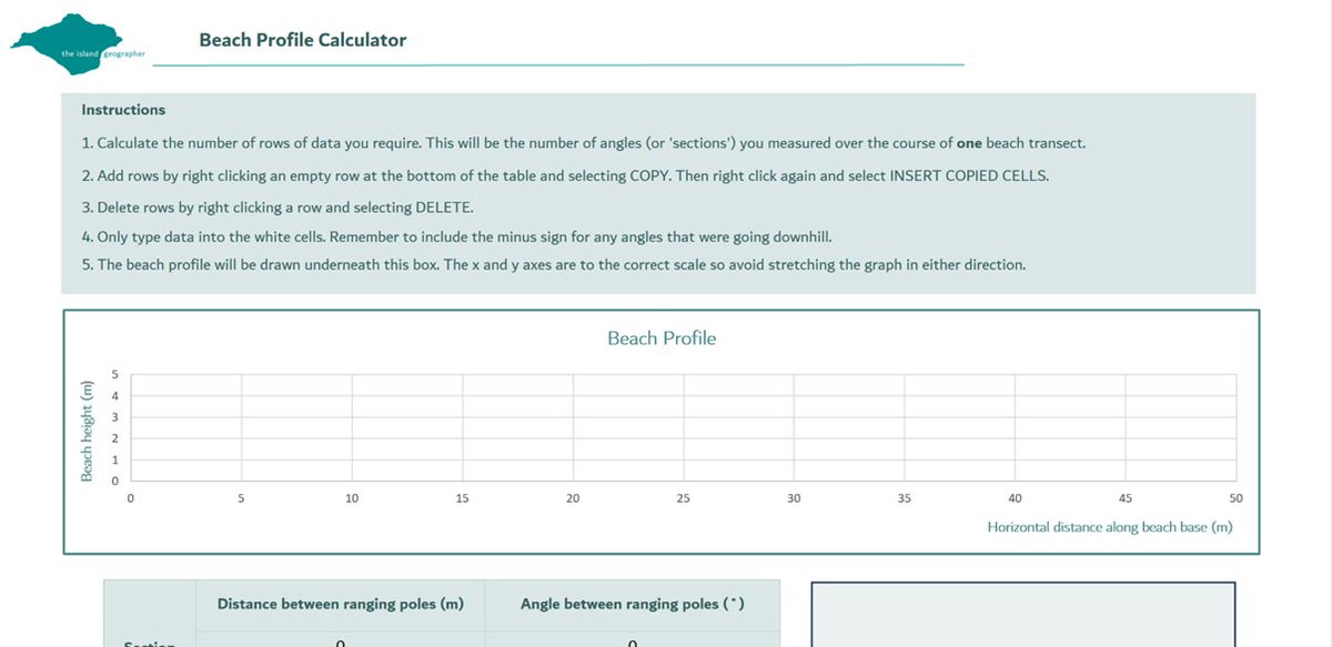 theislandgeogr's tweet image. 🌍🔍#FridayFieldwork

Every Friday I showcase a resource which might make planning and delivering geography fieldwork a little easier. This week...

Beach Profile Calculator
tinyurl.com/enu99jmp
