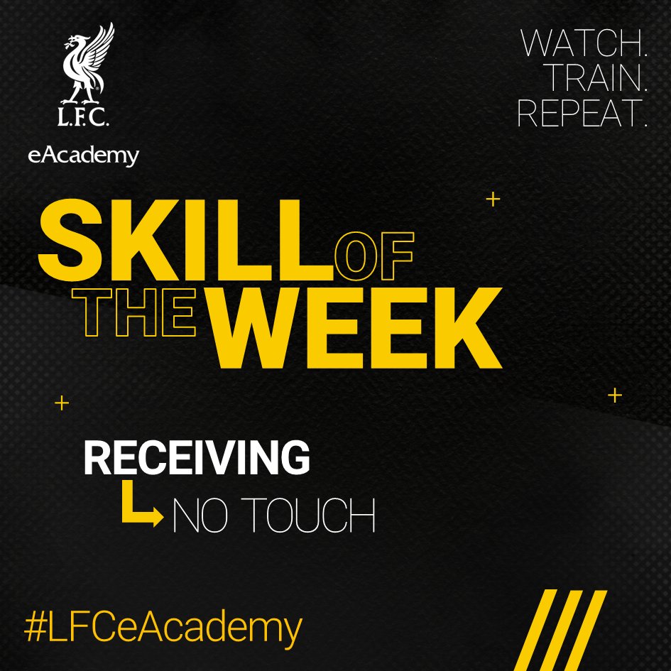 It's #LFC eAcademy 𝗦𝗸𝗶𝗹𝗹 𝗼𝗳 𝘁𝗵𝗲 𝗪𝗲𝗲𝗸 time again! This week, it's all about being ready to receive the ball. Skill of the Week: Receiving - No touch Share your skills by uploading a video with the hashtag #LFCeAcademy 🔗eacademy.liverpoolfc.com
