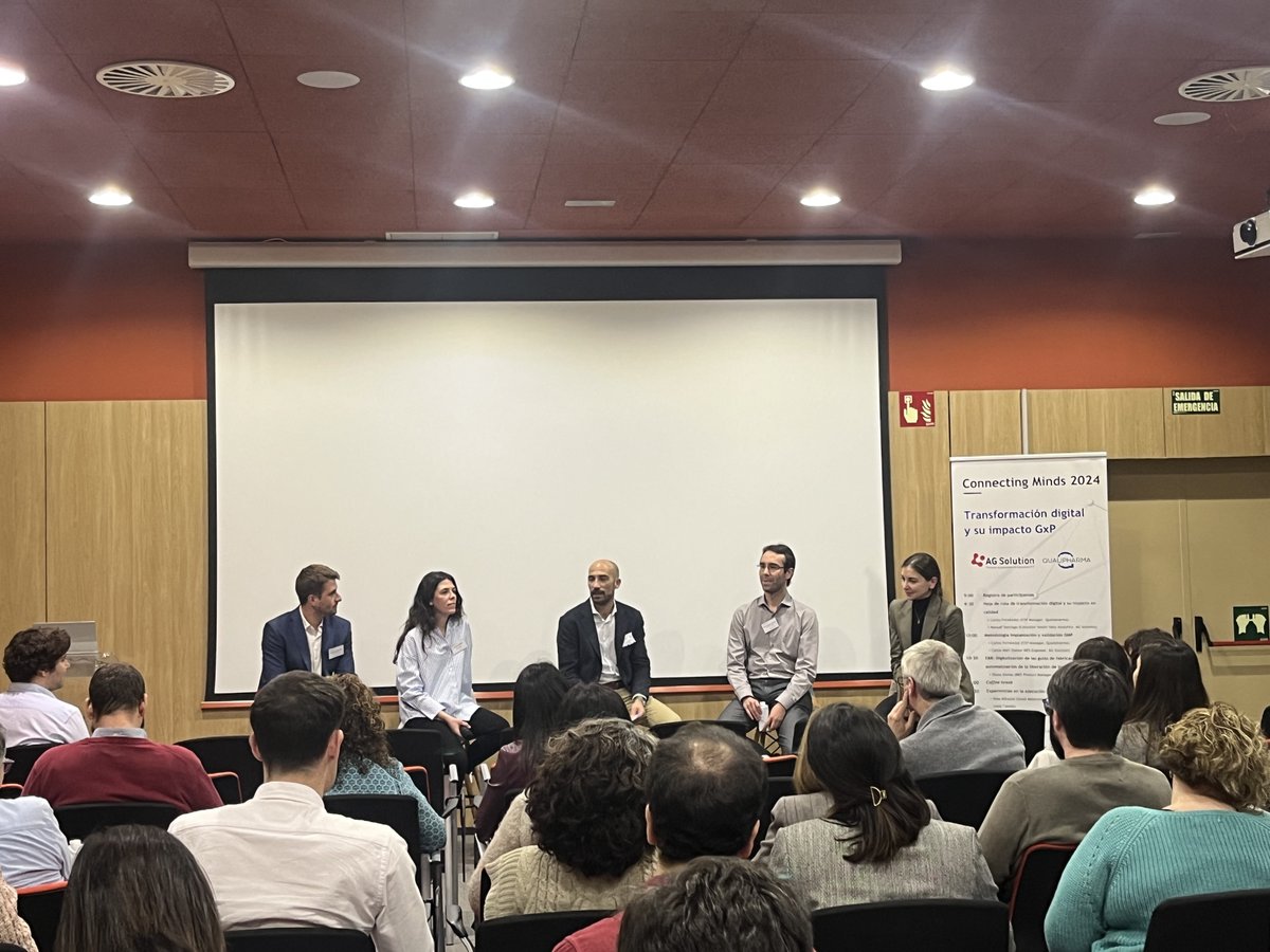 Qualipharma's tweet image. El pasado jueves disfrutamos de la 1ª edición de Connecting Minds 2024: "Transformación #digital y su impacto #GxP", organizada junto con AG SOLUTION.  Gracias a los más de 50 asistentes y ponentes, que hicieron de este evento una jornada exitosa, para repetir próximamente 💙