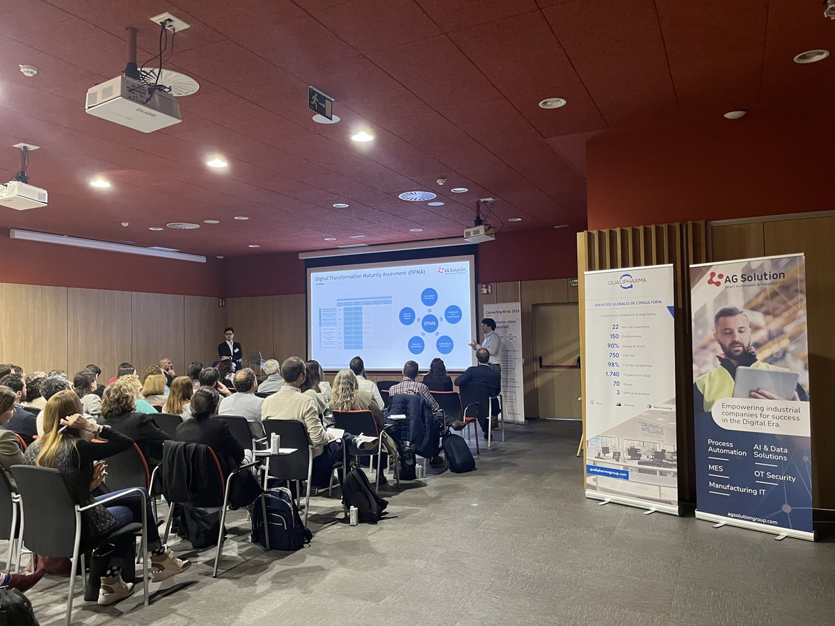 Qualipharma's tweet image. El pasado jueves disfrutamos de la 1ª edición de Connecting Minds 2024: "Transformación #digital y su impacto #GxP", organizada junto con AG SOLUTION.  Gracias a los más de 50 asistentes y ponentes, que hicieron de este evento una jornada exitosa, para repetir próximamente 💙