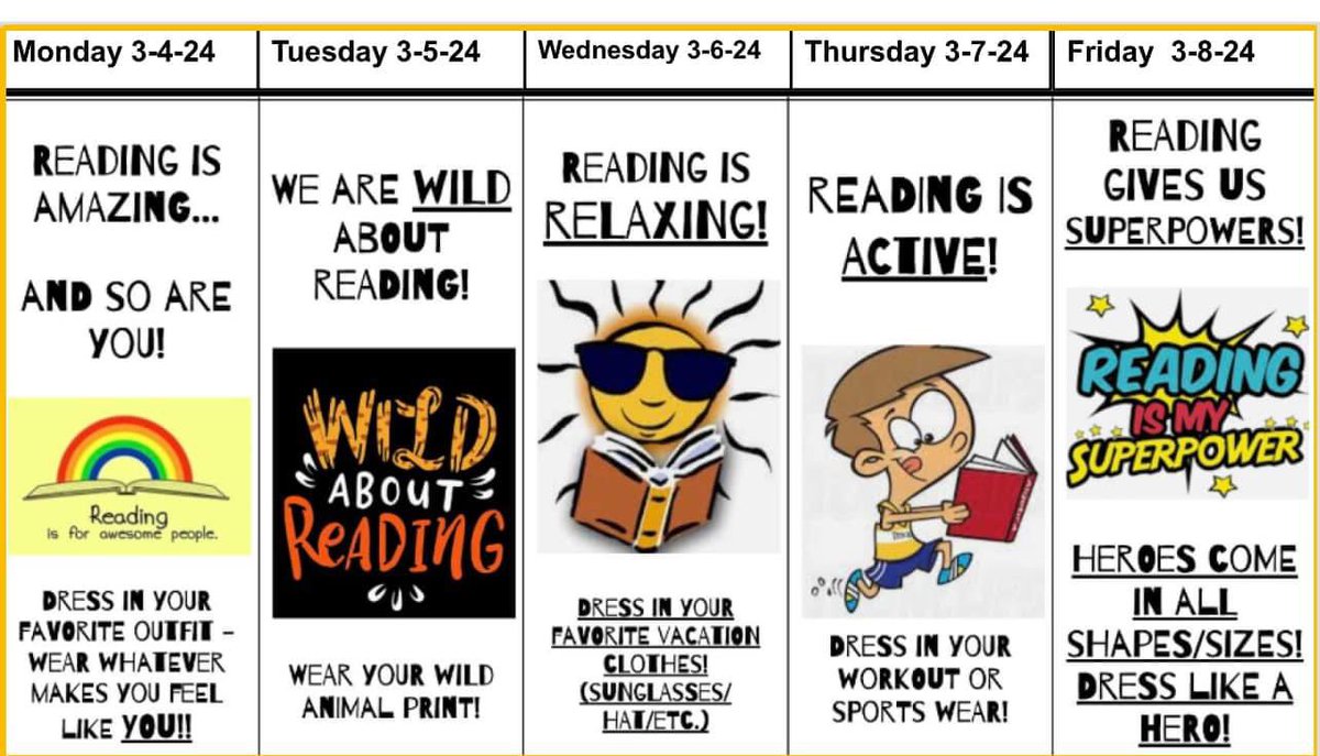 We are celebrating Read Across America this week! Students will have guest readers visiting and themed days to participate in as well. I hope the @watterson_elem students and staff have a great week. #read #ReadAcrossAmerica #JCPSLibraries @EducatorHill