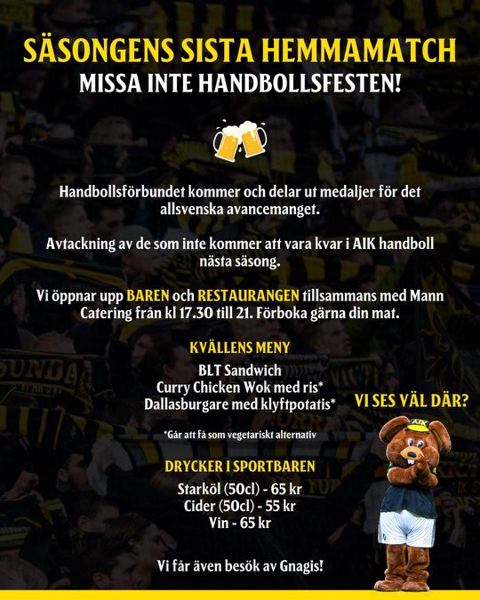 SÄSONGENS SISTA HEMMAMATCH &amp; NORRORTSDERBY🔥