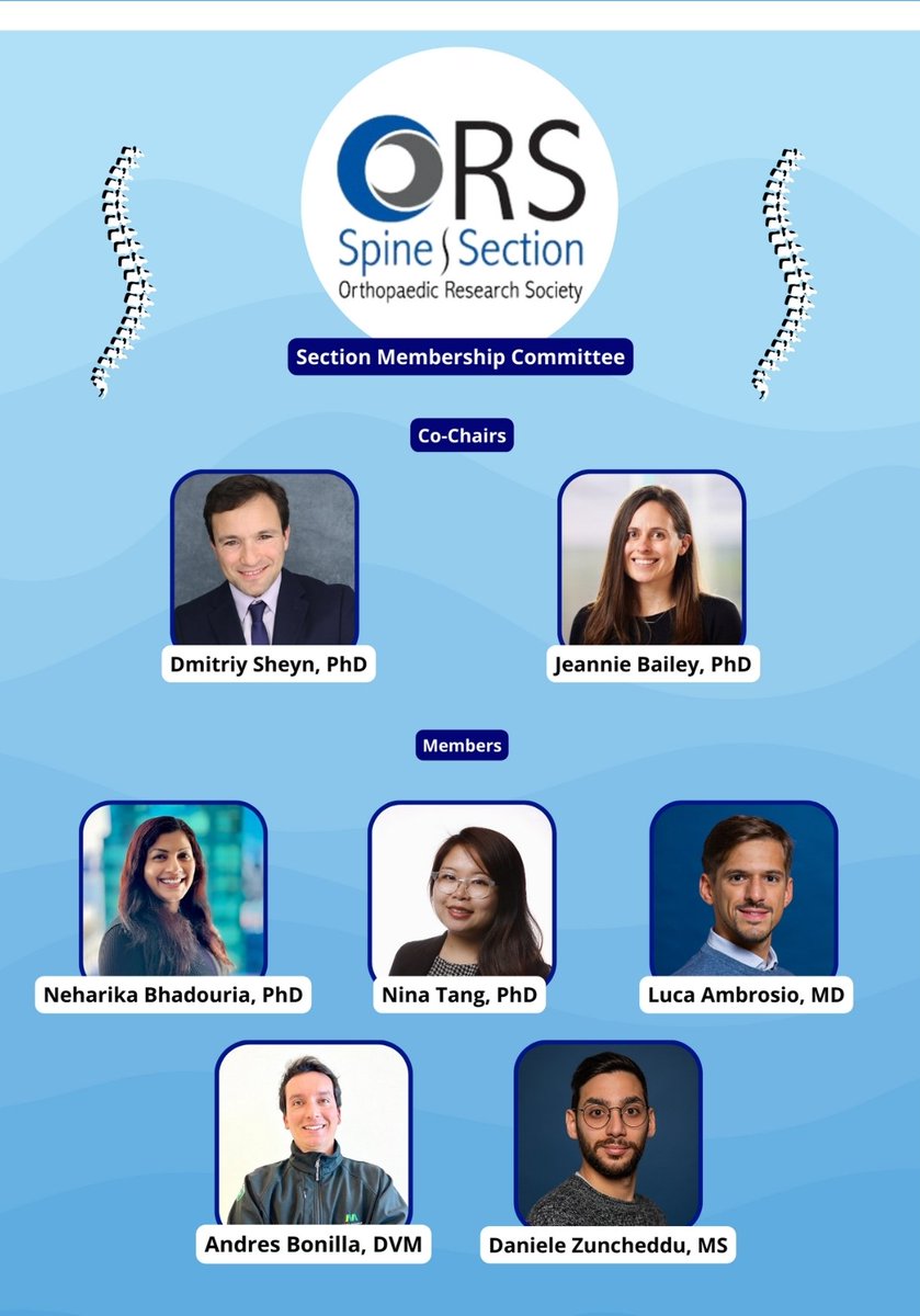 Meet your 2024 Spine Section Membership Committee. Please reach out to them with feedbacks and to explore more ways to get involved with the section.