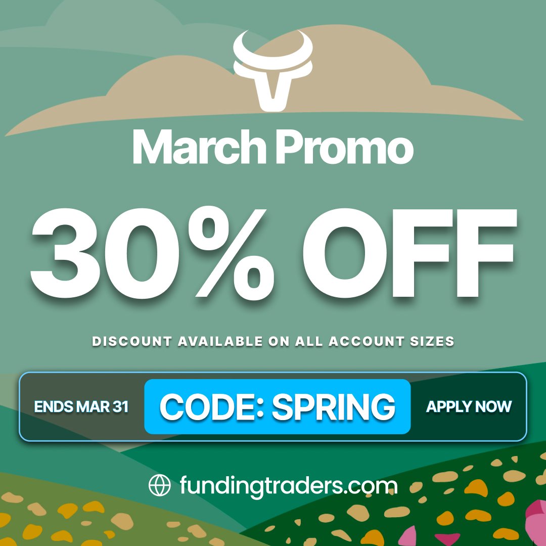 fundingtraders's tweet photo. 🌸 SPRING IS HERE 🌸

Our best promo is back!

 For Traders ONLY! 🚨🚨 https://t.co/40DA8Sd3Bv