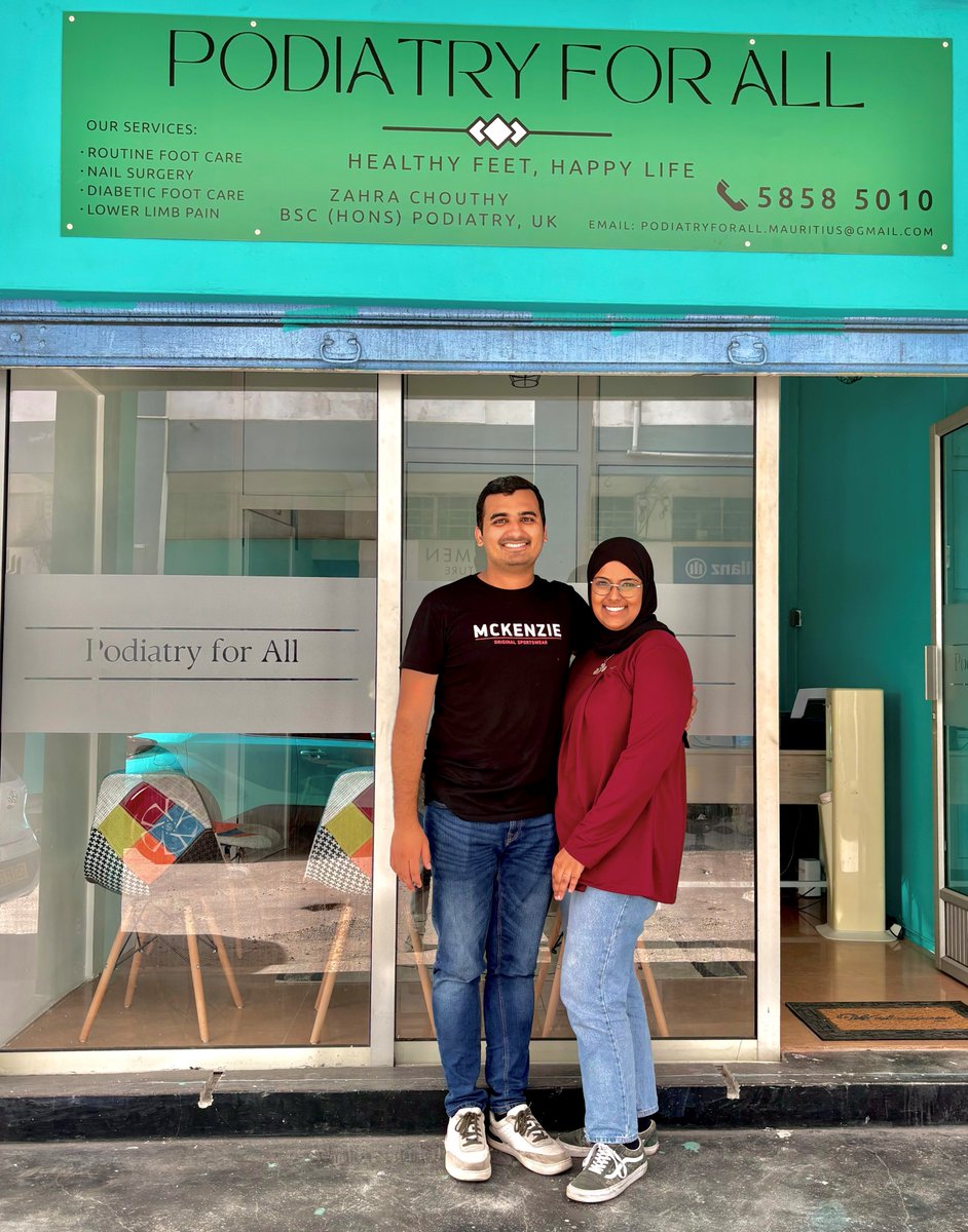 Usama and Zahra met at #UON, fell in love, married, and had a baby all before they graduated. Now, they’re creating social impact on the other side of the world with their Podiatry For All clinic. 👣🇲🇺👉 bit.ly/3SZBUWQ #podiatry #accounting #mauritius