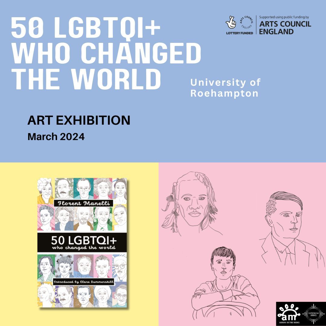 The 50 LGBTQI+ Exhibtion has moved to University of Roehampton! Pop in to explore the lives of pioneers and trailblazers who fought for the rights of the LGBTQI+ community. #LGBTQ #exhibtion #londonevents #pride #lgbthistory