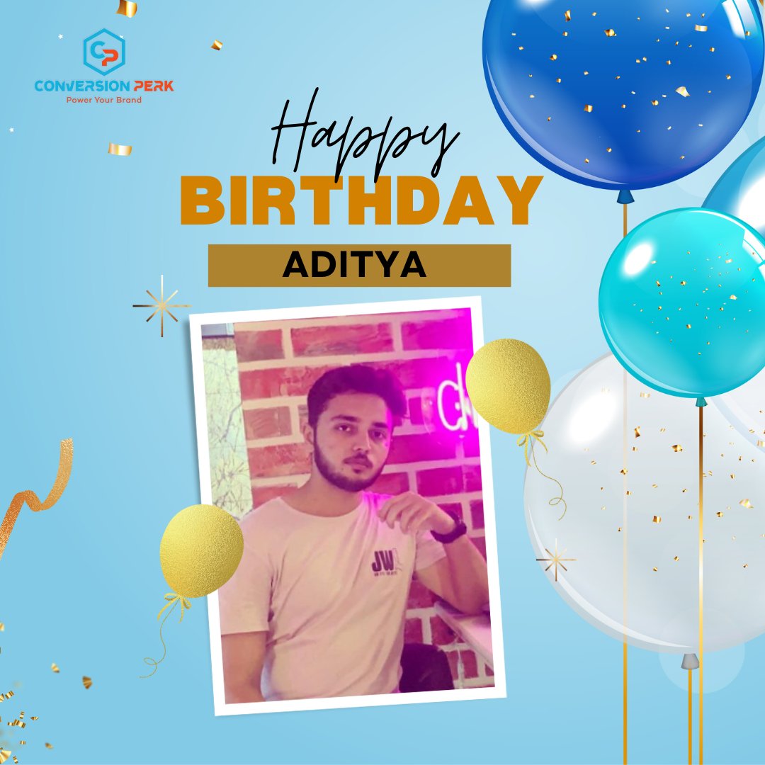 May your year be abundant with opportunities for growth, success, and happiness. Embrace every moment with joy! Happy Birthday Aditya! #conversionperk #cpmohali #mohali #cp #PPC #digitalmarketing #employeebirthday #birthdaycelebrations #birthday #party #Celebrations #employees