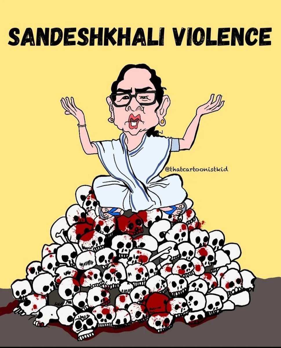 जब संदेशखाली की बहन-बेटियों ने अपनी आवाज बुलंद की और बंगाल सरकार से मदद की गुहार लगाई तो बदले में बंगाल सरकार ने TMC के गुंडों को बचाने के लिए अपनी पूरी शक्ति लगा दी। 
#Justice4Sandeshkhali