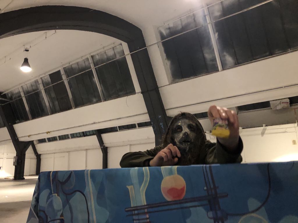 As soon as he heard about the #Glasgow #wonkaexperience the Sloth set out to investigate. By the time he arrived, nearly all was gone! What is this mysterious bag of treats?