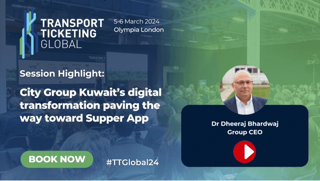 Success story of #digital #transformation of #public #transport in #Kuwait will be presented at #TTGlobal24 in #London @citybuskw @citylinkkuwait