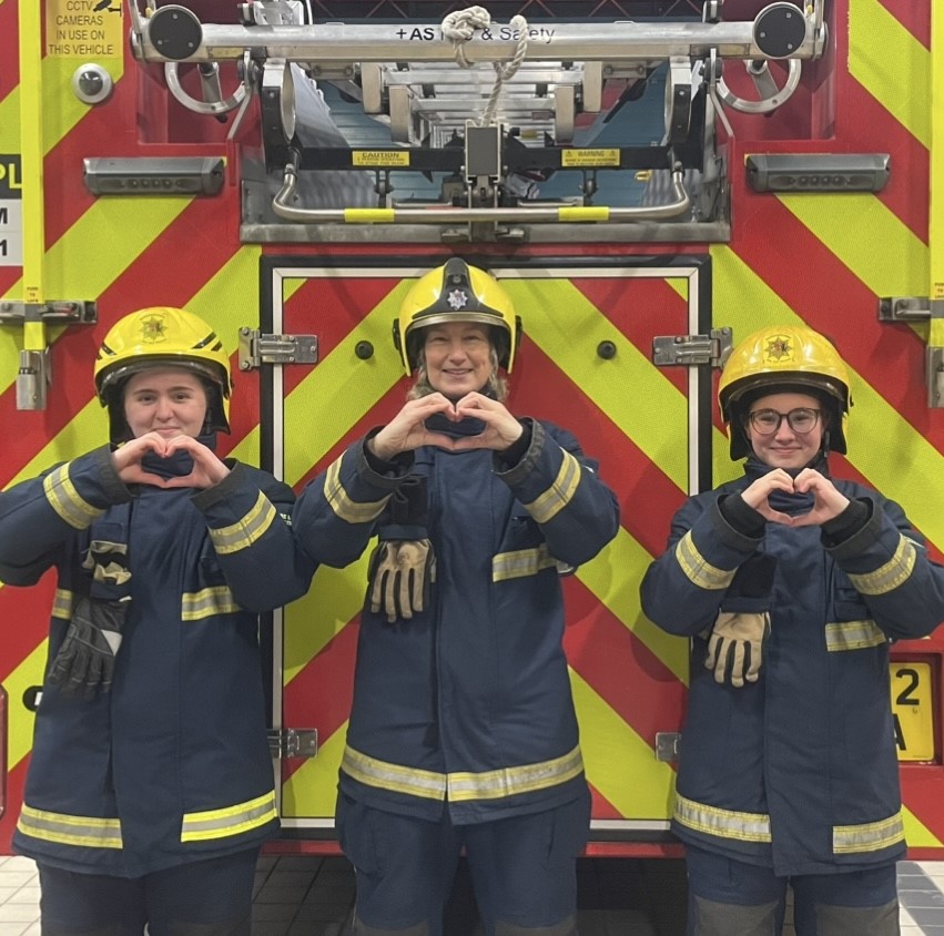 4 days to go to #internationalwomensday and today we are meeting the wonderful Michelle, Northamptonshire Emergency Service Cadet Lead with Katie and Lilia who both started as cadets themselves and are now cadet instructors at Mereway Fire Station #inspiring  #IWD24 <a href="/WFSUK1/">Women in the Fire Service UK</a> #nfcc