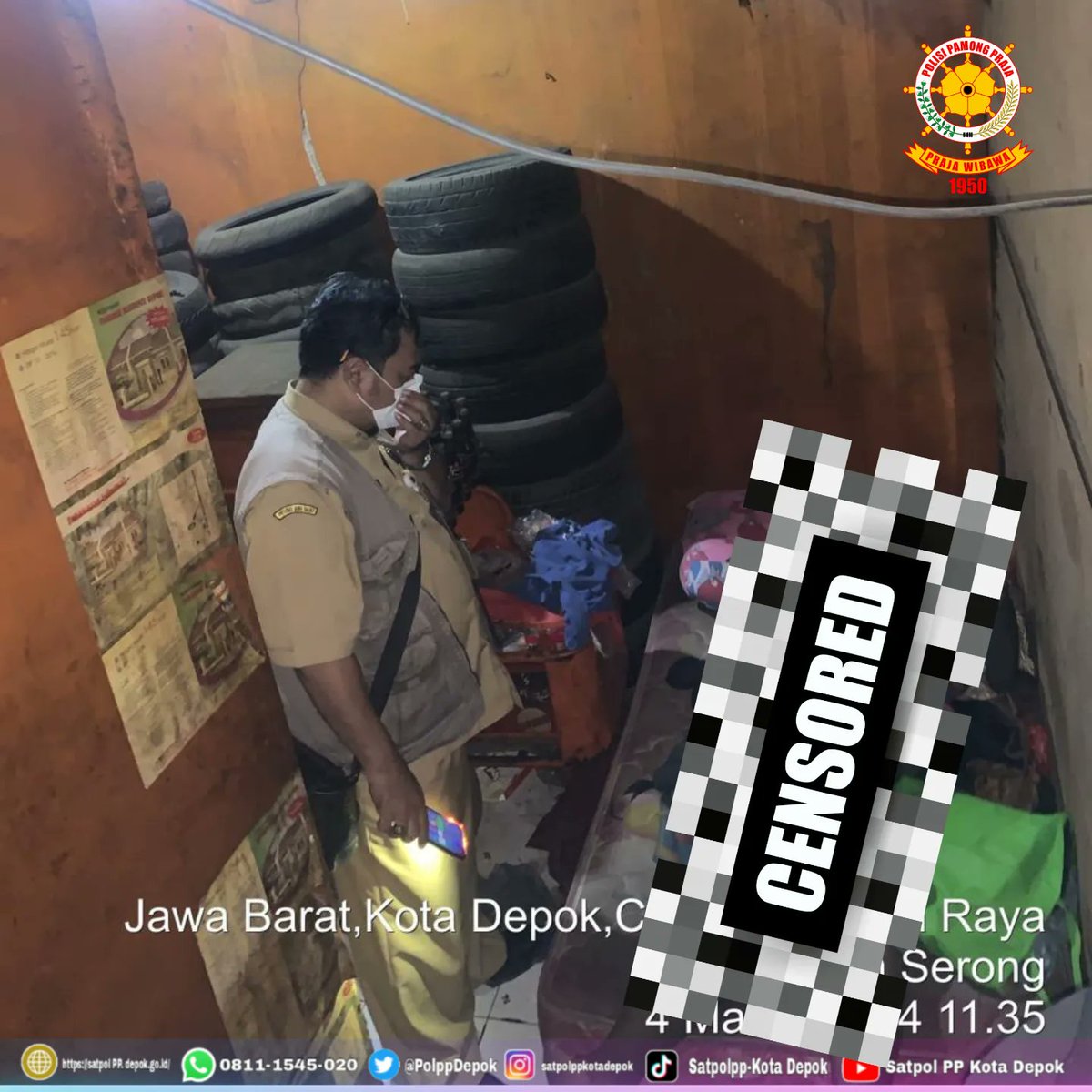 Satpol PP Kota Depok tweet media