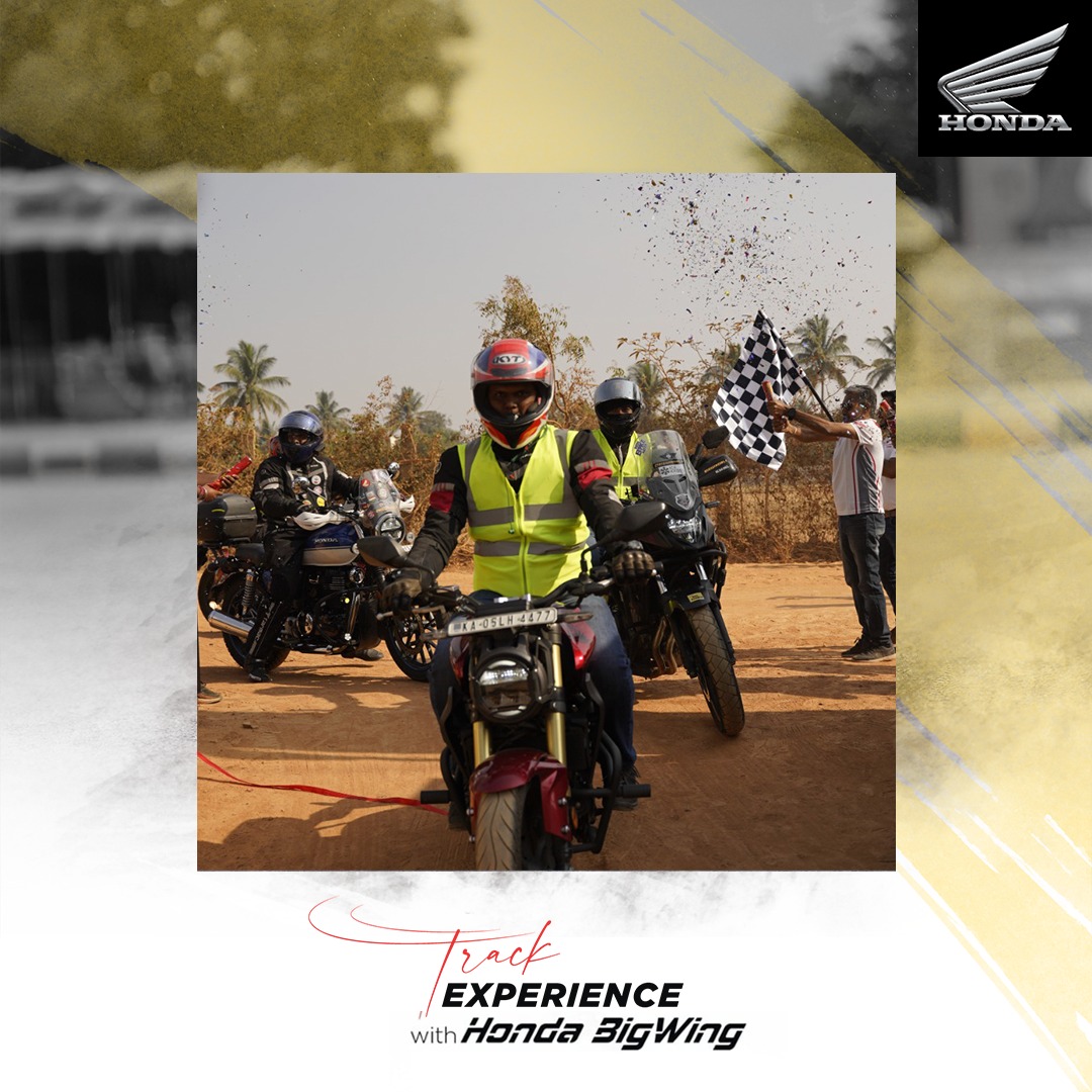 BigWingIndia's tweet image. On track for the fastest lap!

Catch glimpses of the action from Honda BigWing’s Track Day Event.

#GroupRide #TrackRacing #Track #HondaBigWing #CB300F #CB350 #CB350RS #HnessCB350 #CB300R #Motorcycles #BikeRides #BigBikes #BigWingIndia