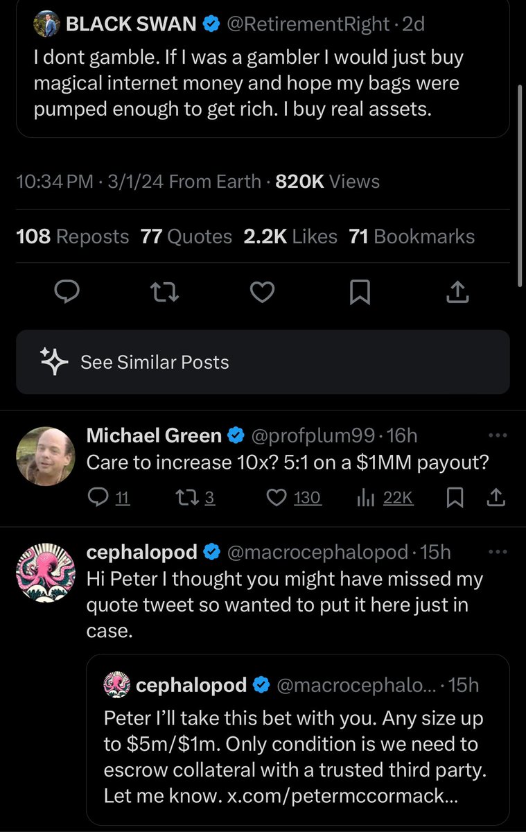 PyrexDydx's tweet photo. These TradFi influencers who’ve been wrong on the markets consistently in public are losing their mind clamoring to bet that BTC does not cross 100k in the next 9months 

Rooting against them. https://t.co/jjQzYqJoDj
