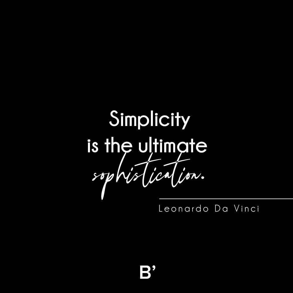 Embracing the elegance of simplicity. @bloglovin #QuoteInspo #Quote #Decor #Home #Sophistication #Simplicity #Bloglovin #BackInTheGame