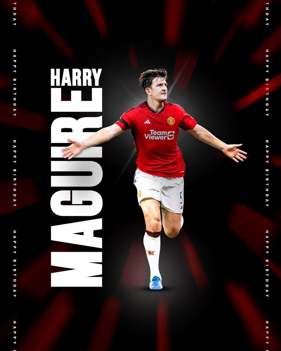 Happy birthday, <a href="/HarryMaguire93/">Harry Maguire</a>! 🎈

#MUFC