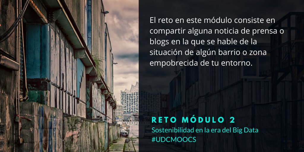 sasemooc (@sasemooc) on Twitter photo 📢Hoy comienza el Módulo 2 del Curso de Sostenibilidad en la era del Big Data de la <a href="/UDC_gal/">Universidade da Coruña</a>. Lo dedicaremos a la Sostenibilidad Social 🏘️Atendiendo al reto de este módulo, puedes compartir noticias sobre alguna zona desfavorecida de tu entorno. Anímate a participar! 📢Hoy comienza el Módulo 2 del Curso de Sostenibilidad en la era del Big Data de la <a href="/UDC_gal/">Universidade da Coruña</a>. Lo dedicaremos a la Sostenibilidad Social 🏘️Atendiendo al reto de este módulo, puedes compartir noticias sobre alguna zona desfavorecida de tu entorno. Anímate a participar!