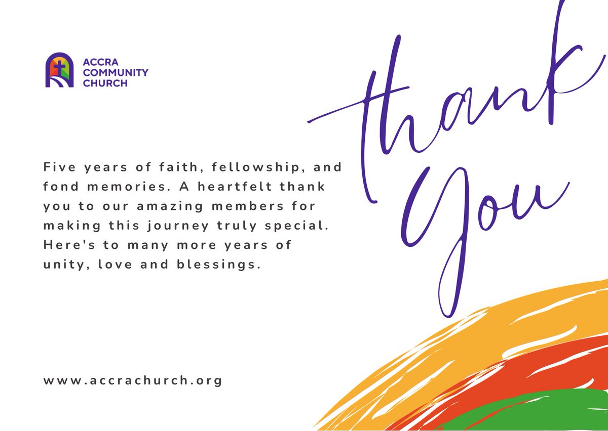 AccraChurch's tweet photo. thank you for 5 years of community 🥳💛❤️💚 https://t.co/78S6C3Qxvk