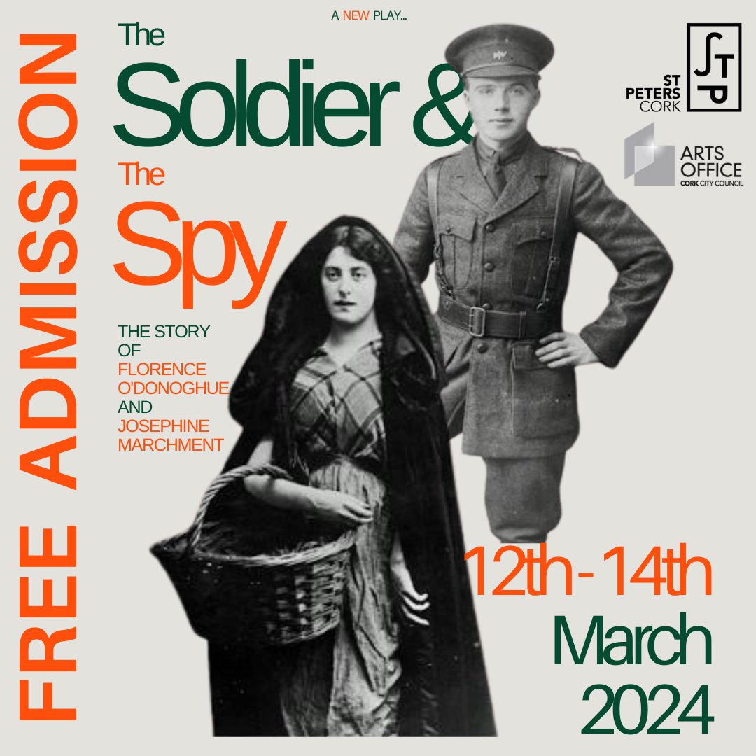 Coming to St Peter's next week: The Soldier and The Spy, the story of Florence O'Donoghue and Josephine Marchment FREE ADMISSION, NO BOOKING REQUIRED 🪖🔎🎭🎟️
