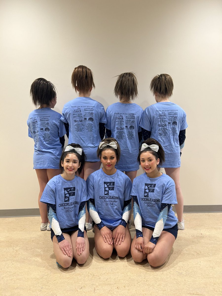 Varsity takes home another first place win yesterday at regionals!! Could not be prouder of these girls! Huge thank you to our sponsors for helping us get to nationals this year, we appreciate your generosity!💙🤍