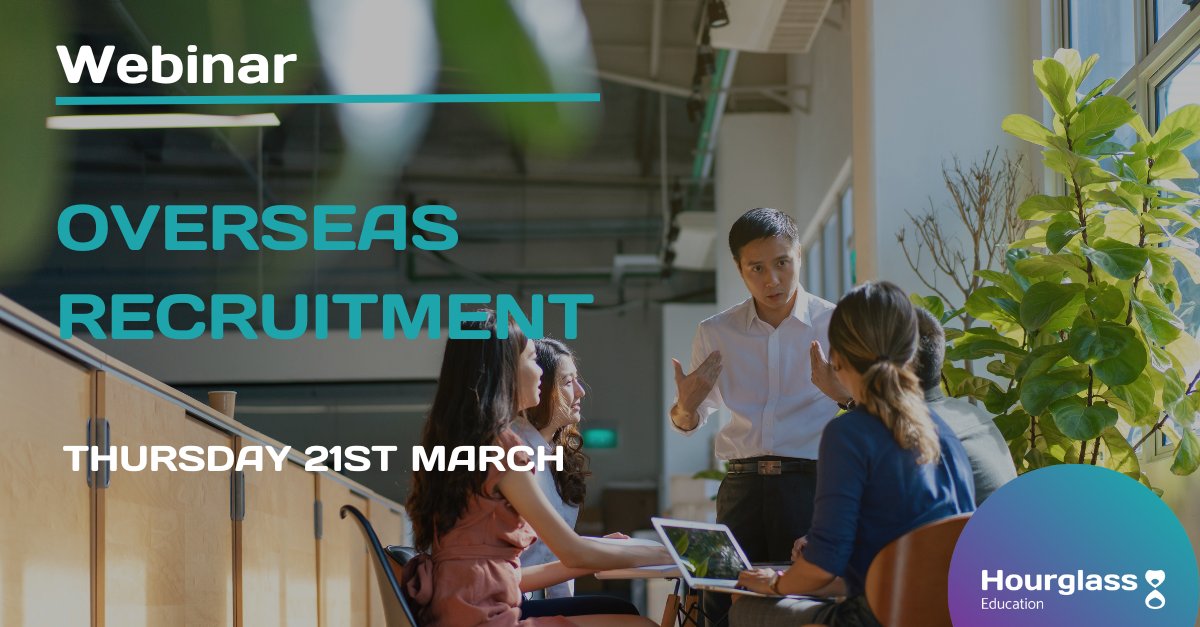 Exciting news! Due to the success of our first webinar, we're hosting another on March 21st. Learn about international recruitment with us! Email education@hourglasseducation.com to secure your spot and receive the webinar link. #recruitment #teaching