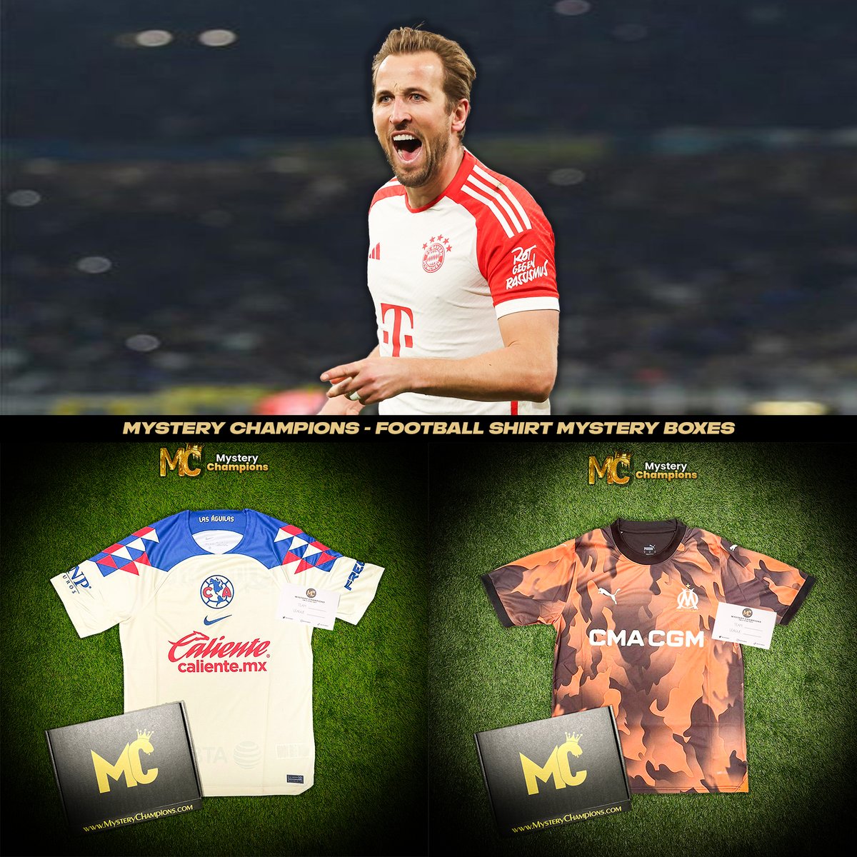 MysteryChampion's tweet photo. If HARRY KANE 🏴󠁧󠁢󠁥󠁮󠁧󠁿 scores ANYTIME in the UCL tonight we’ll giveaway a Mystery Football Shirt Box 📦

To enter 👇

🔄 Retweet
🤝 Follow us @MysteryChampion 

Good luck champions! 🍀 https://t.co/f4N5dZkp4F