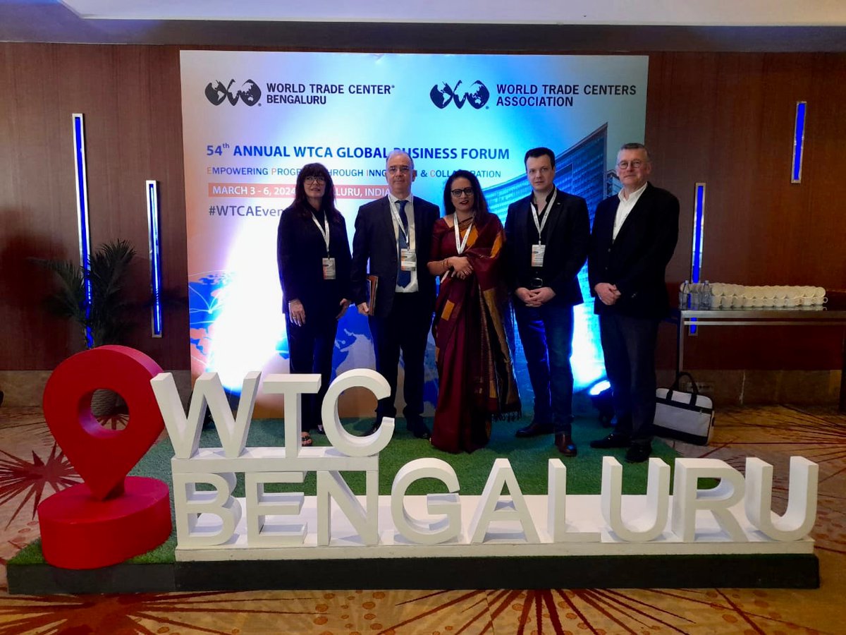 BangaloreFrance's tweet photo. Consul General of France Thierry Berthelot and the delegation of WTC France at the inauguration of the Global Business Forum - a 2-day program at #Bangalore to promote the state as a foreign investment destination not to be missed ! https://t.co/ENE0CMUWQS