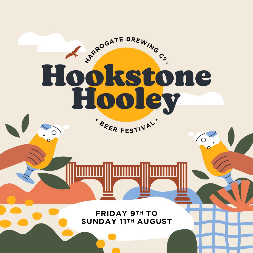Harrogate Brewing Co presents - Our HOOKSTONE HOOLEY Beer Festival ! 3 guest breweries, 2 amazing food vendors + live music! 🎉 
⁣⁣
Head to our website to purchase our LIMITED RELEASE early bird tickets - A Full Weekend ticket for £12! 🤩⁣⁣

harrogatebrewery.co.uk/beer-festival/