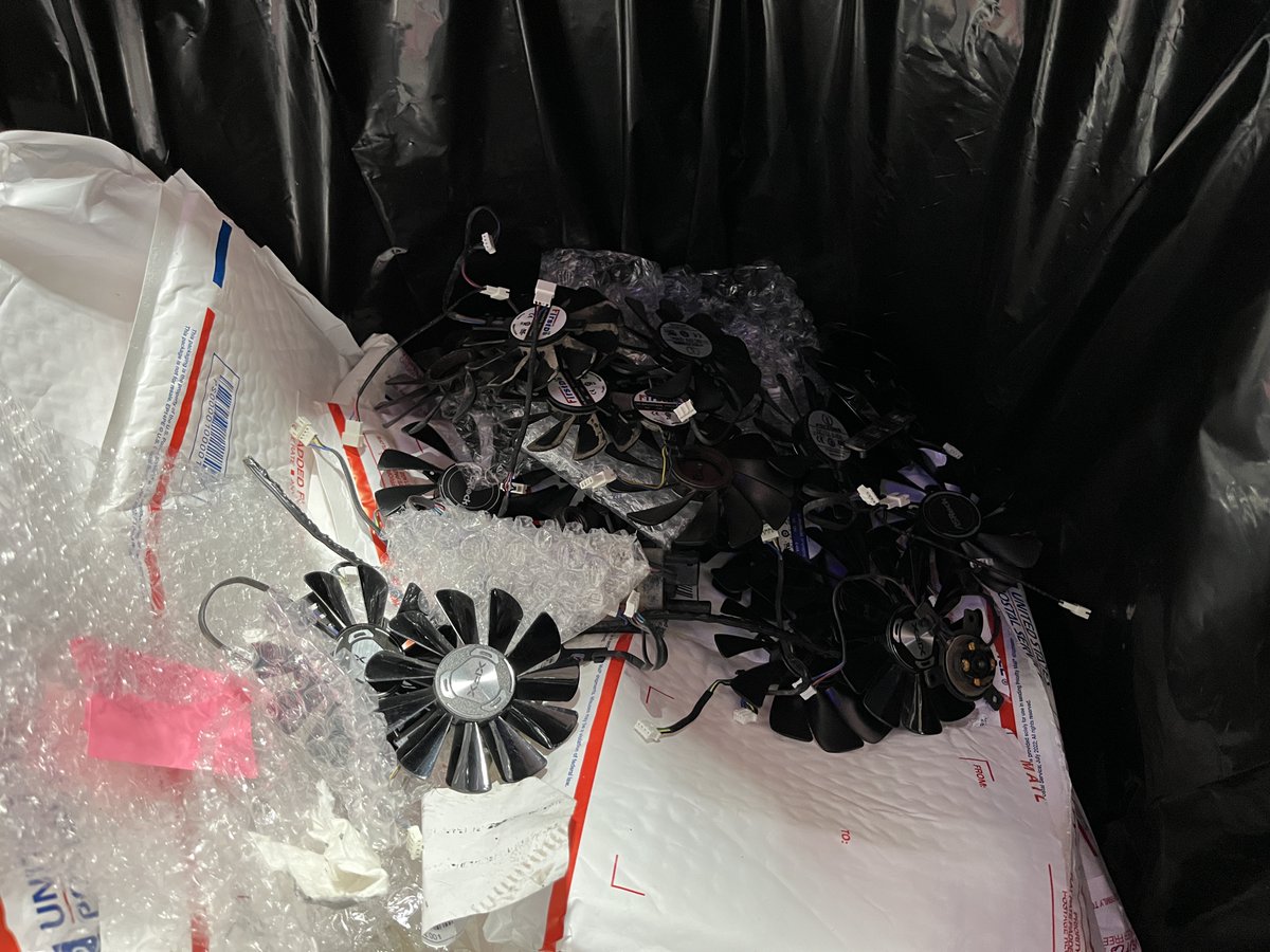 less than a quarter of the way through maintenance on this latest batch of 5700XTs. 

"My fingers hurt!"