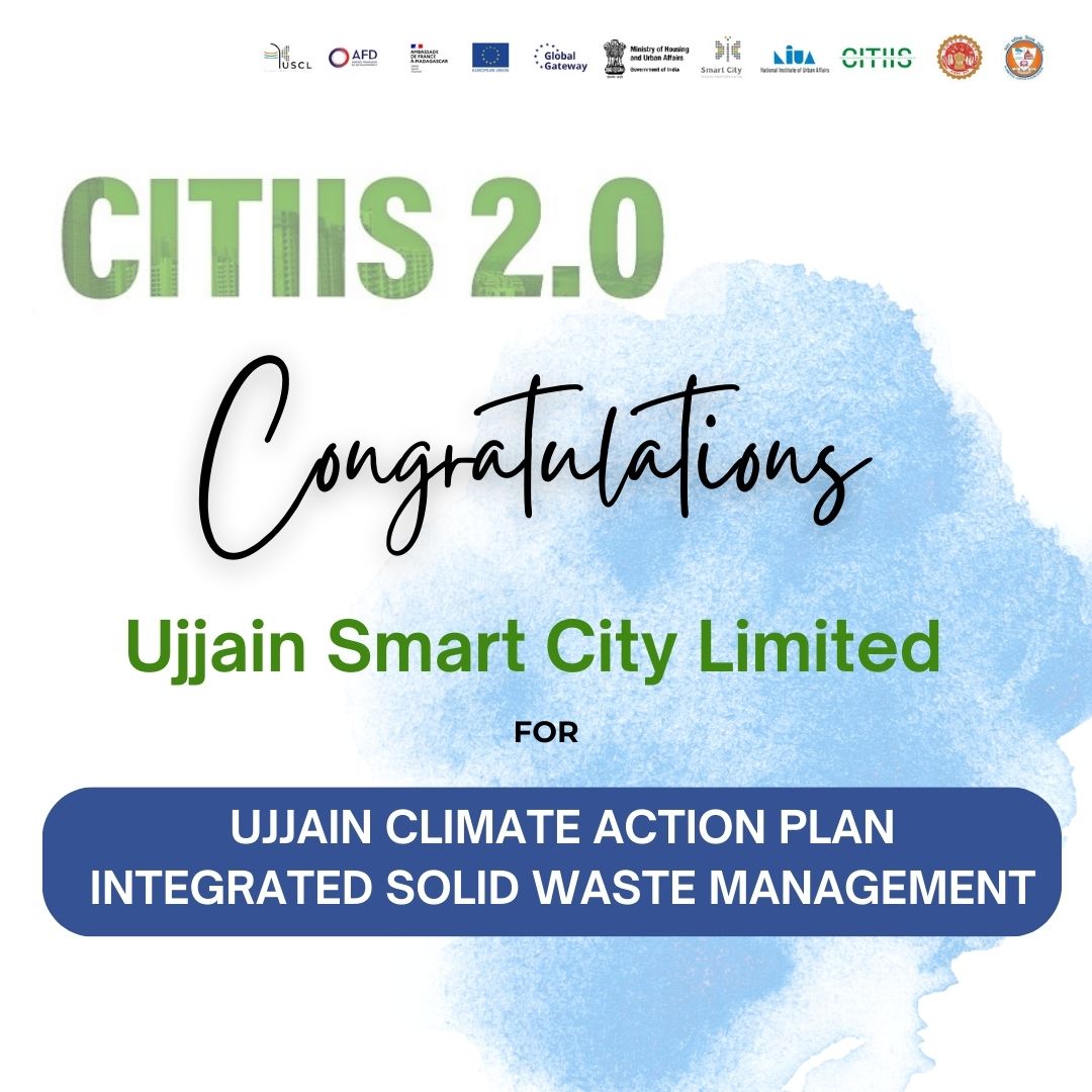Congratulation to Ujjain Smart City to bag the CITIIS 2.0 
Out of 84 cities who submitted the proposal for the CITIIS 2.0, Ujjain was among the 18 cities who got in for the second time. 
#CITIIS #CITIIS2.0 #Smartcitiesmission  #smartcitieskismartkahani #smartcitykismartkahani