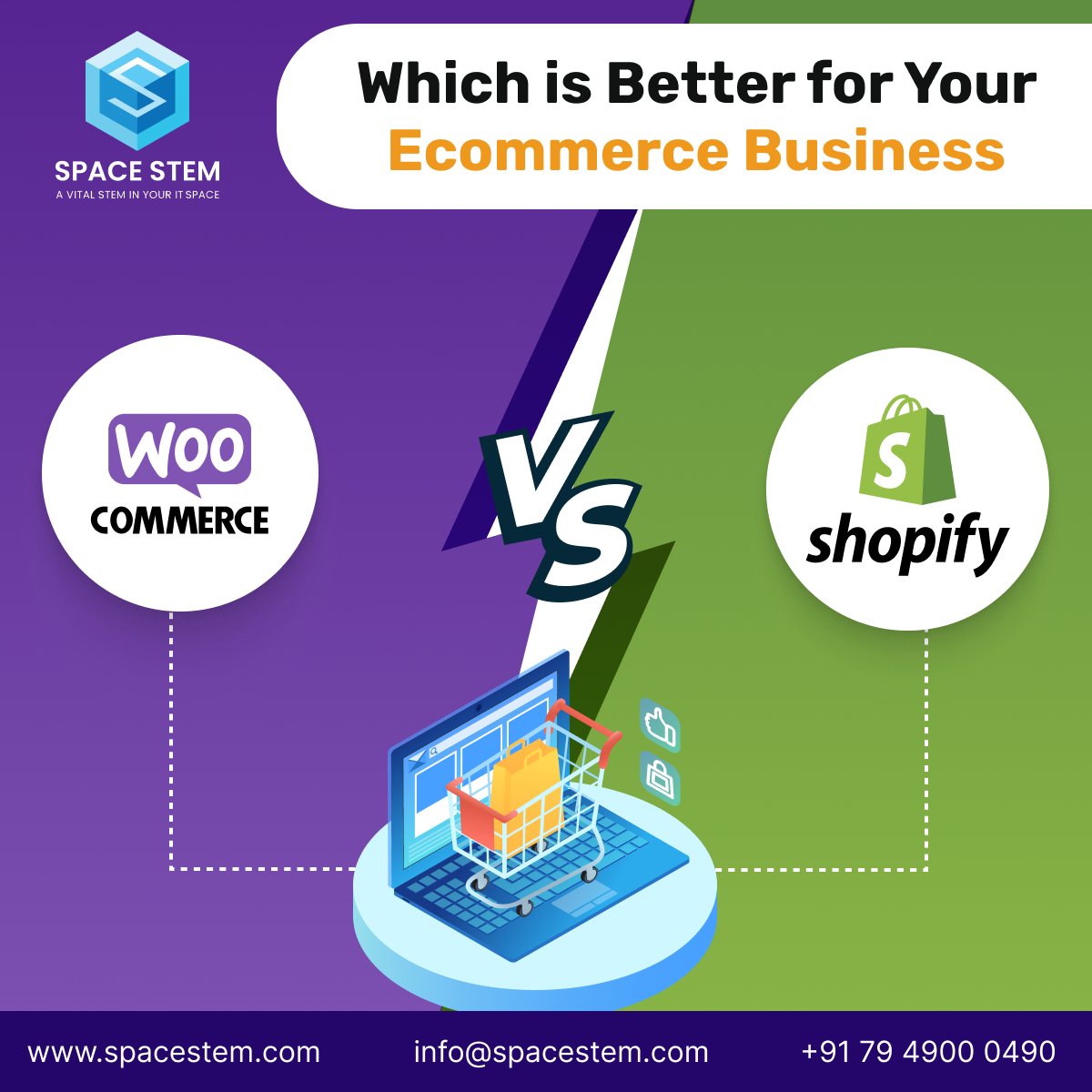 spacestem's tweet photo. Unsure about whether to opt for WooCommerce or Shopify for your ecommerce store?
Read More at: https://t.co/ecCcjJnLhr
#WooCommerce #Shopify #Ecommerce #BusinessGrowth #WoocommerceDevelopmentCompany #shopifyvswoocommerce #websitedevelopment https://t.co/lDbUr0UpN6