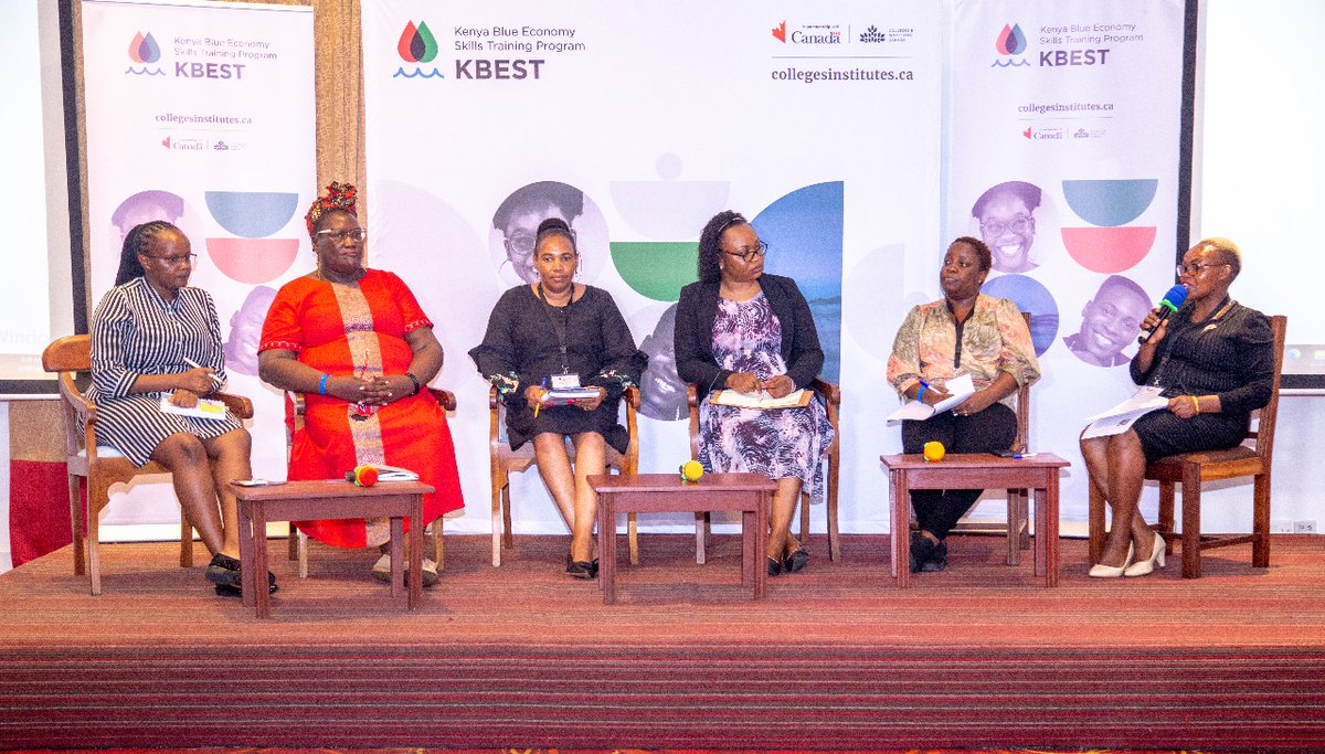 KenyaWomesa's tweet photo. @KenyaWomesa Chairperson Winnie Maina making a point during the Kenya Blue Economy Skills Training (KEBEST) Program partnership orientation workshop held on February 27th to March 1st 2024 in Mombasa. https://t.co/FygTq72KDF